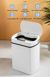 Smart Sensor Trash Can Rectangular Kitchen Bathroom - Tophatter Daily Deals