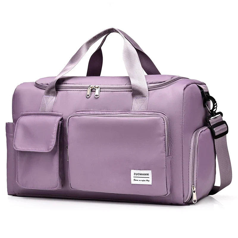 Womens Carry-On Travel Duffel Bag with Shoe Compartment Luggage & Bags > Duffel Bags > Gym Duffel Bags - Tophatter Daily Deals