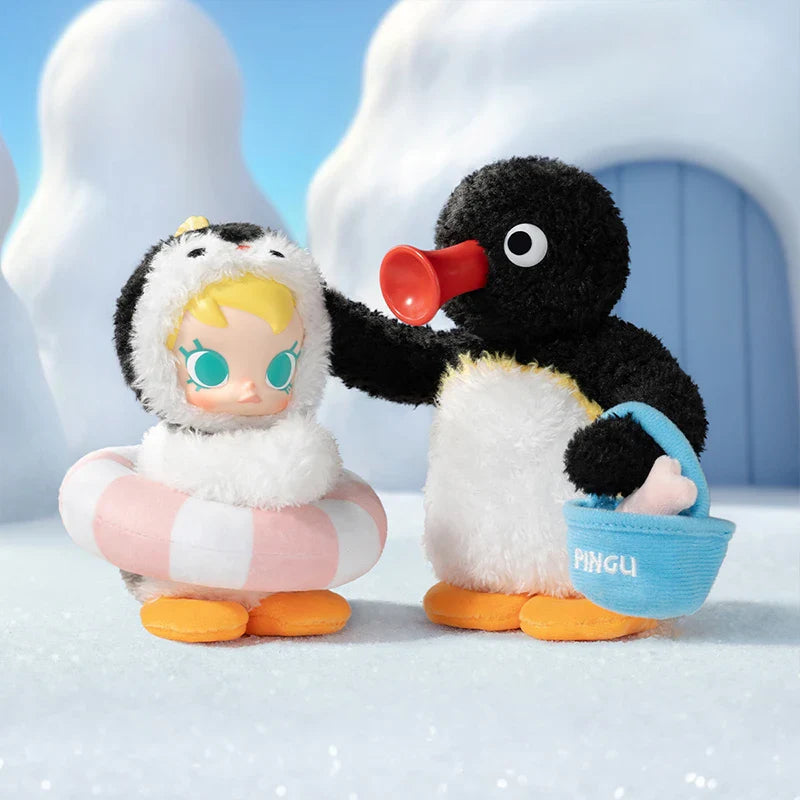 Genuine Pop Mart Baby Molly × Pingu Happy Fishing Series Vinyl Pendant Blind Box Animals - Tophatter Daily Deals