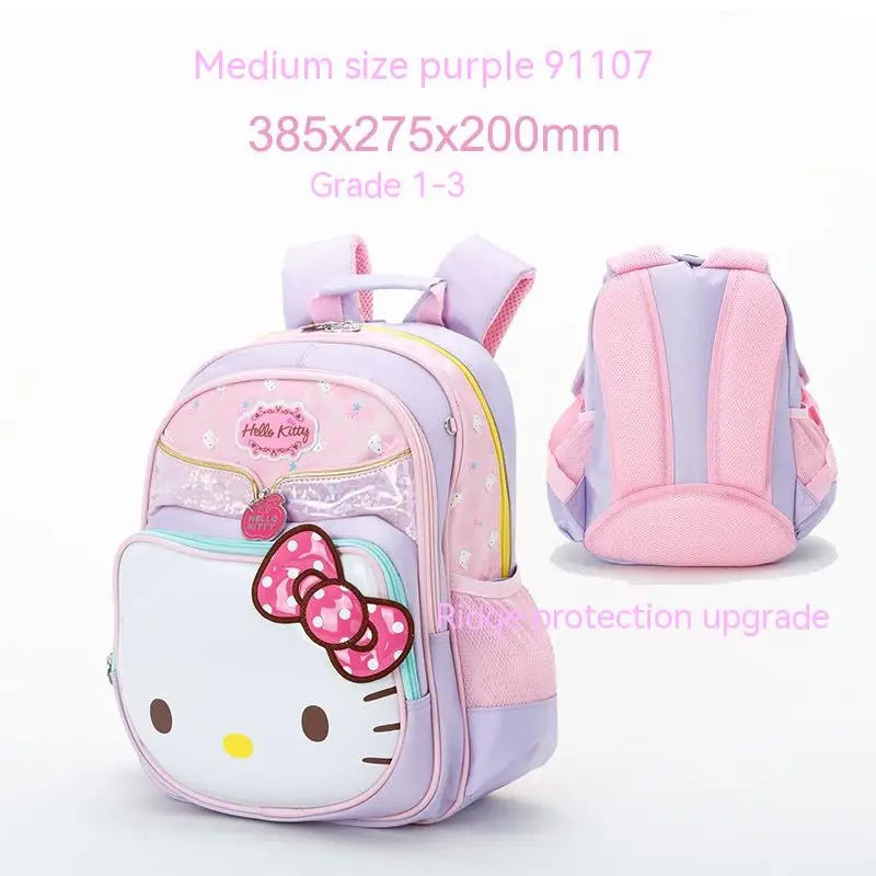 Sanrio Hello Kitty Students' Rucksack School Bag Medium (Pink x Lilac) Anime - Tophatter Daily Deals
