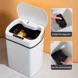 Smart Sensor Trash Can Rectangular Kitchen Bathroom - Tophatter Daily Deals