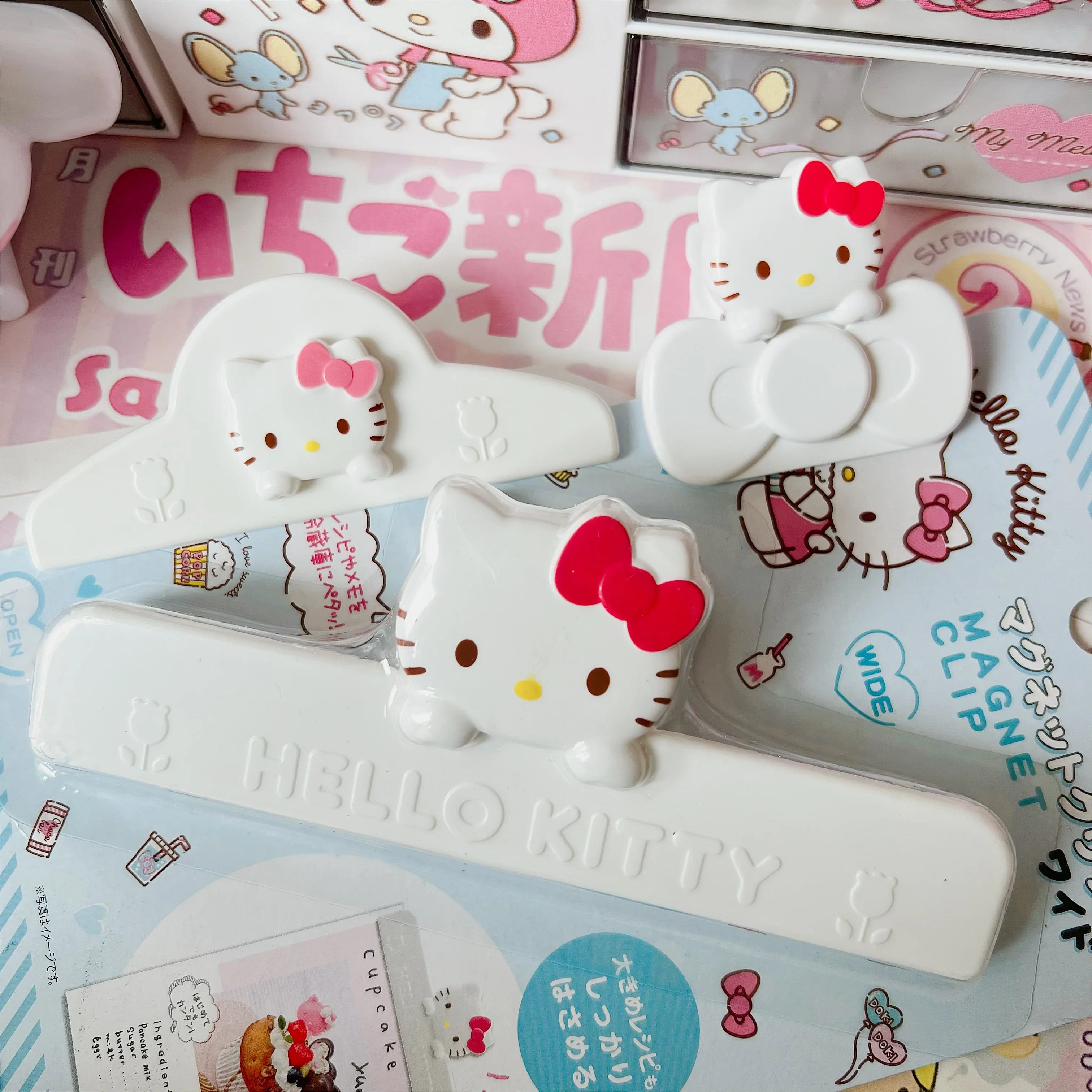 My Melody Magnetic Clip Refrigerator Magnet Pink Animals - Tophatter Daily Deals