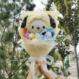 Sanrio Kuromi Cinnamoroll My Melody Hello Kitty Plush Bouquet Pochacco (Yellow x Blue) Flowers - Tophatter Daily Deals