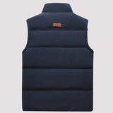 Warm Men's Padded Vest - Quilted Sleeveless, Fleece, Winter - Tophatter Daily Deals