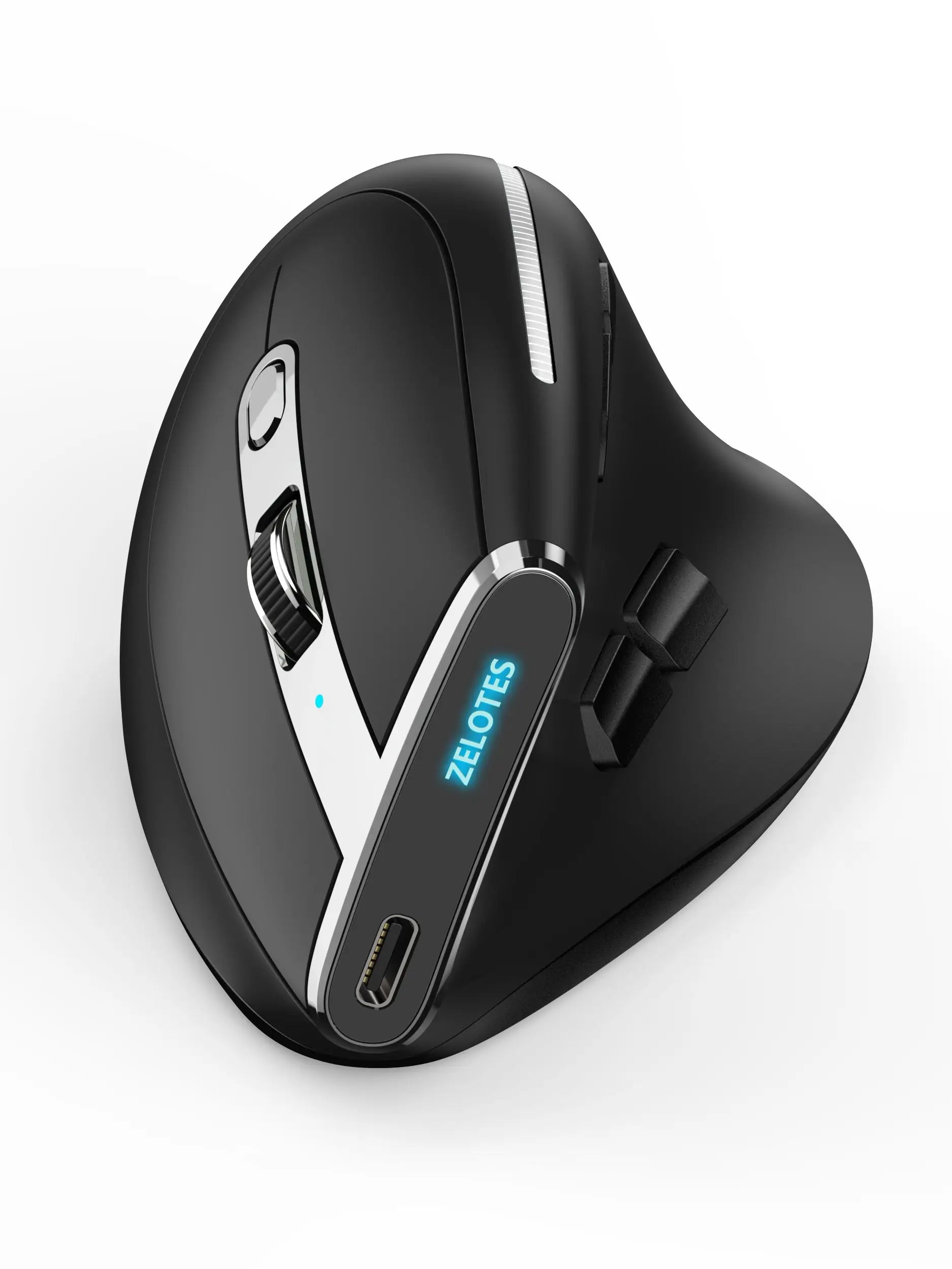 Bluetooth Vertical Ergonomic Mouse With OLED Screen F36 mouse - Tophatter Daily Deals
