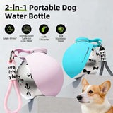 2-in-1 Portable Dog Water Bottle for Small Dogs - Leak-Proof Dog Water Bottles - Tophatter Daily Deals