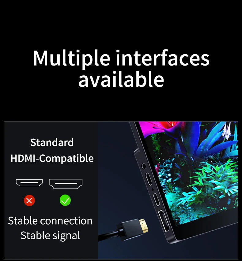 OLED 13.3 Portable Monitor Metal Frame Travel Display - Tophatter Daily Deals