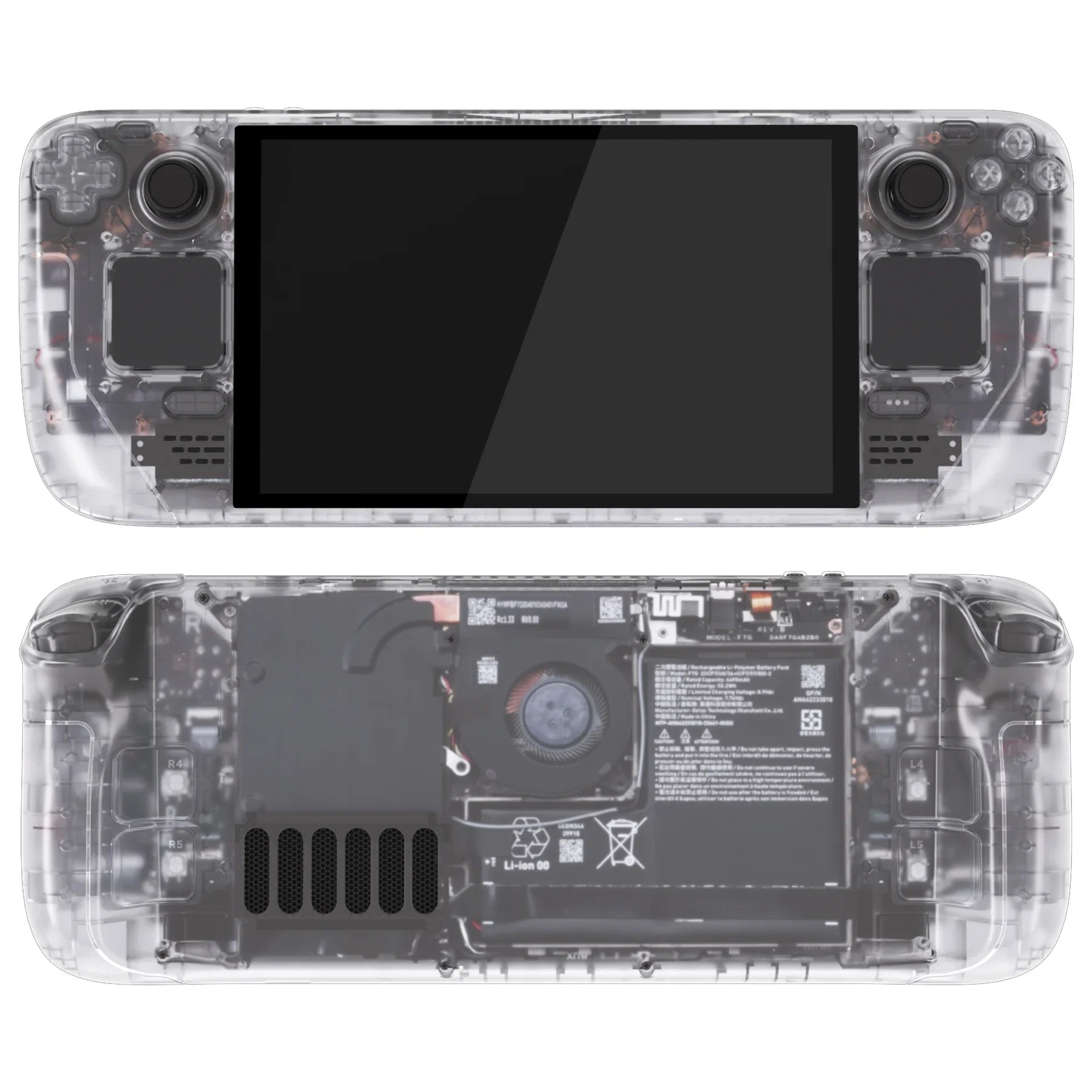 Steam Deck OLED Replacement Housing Kit Clear Shell - Tophatter Daily Deals