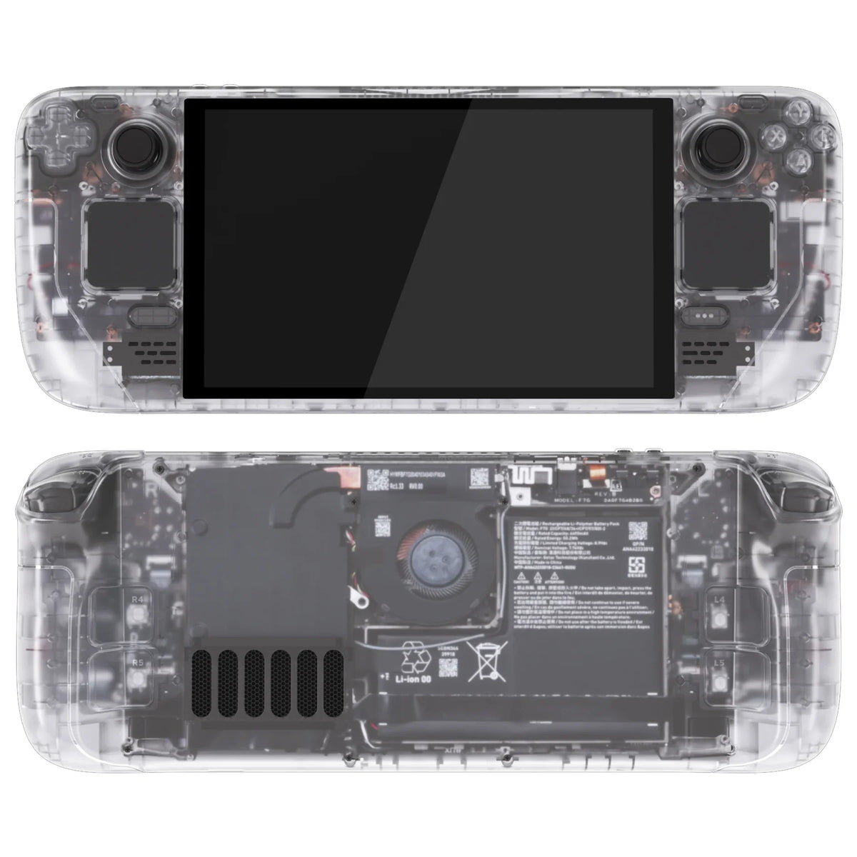 Steam Deck OLED Replacement Housing Kit Clear Shell - Tophatter Daily Deals