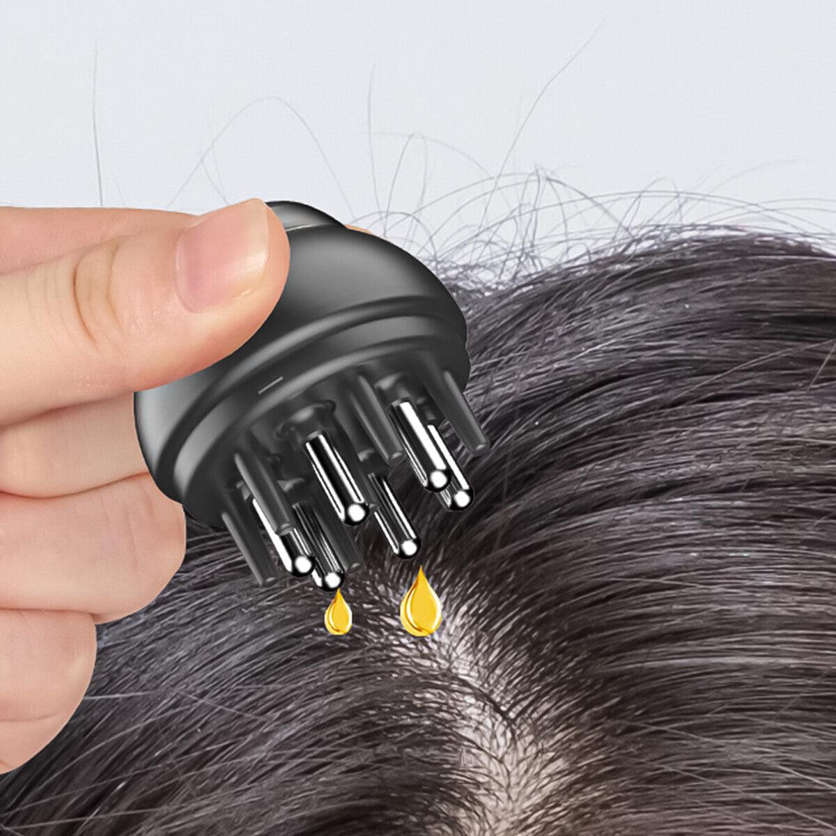 Scalp Oil Applicator - Scalp Liquid Applicator Comb Head Massager Serum Oil Apply Guiding Hair Growth Hair Care - Tophatter Daily Deals
