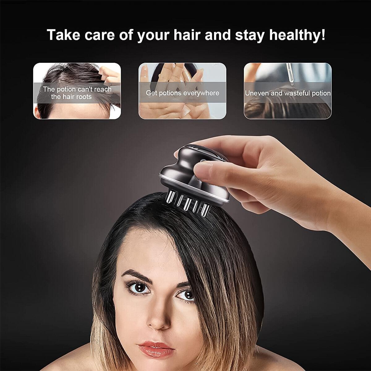 Scalp Oil Applicator - Scalp Liquid Applicator Comb Head Massager Serum Oil Apply Guiding Hair Growth Hair Care - Tophatter Daily Deals