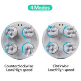 Electric Scalp Massager - 4 Replacement Massage Heads Portable Head Scratcher with Tissue Kneading Nodes Personal Care - Tophatter Daily Deals