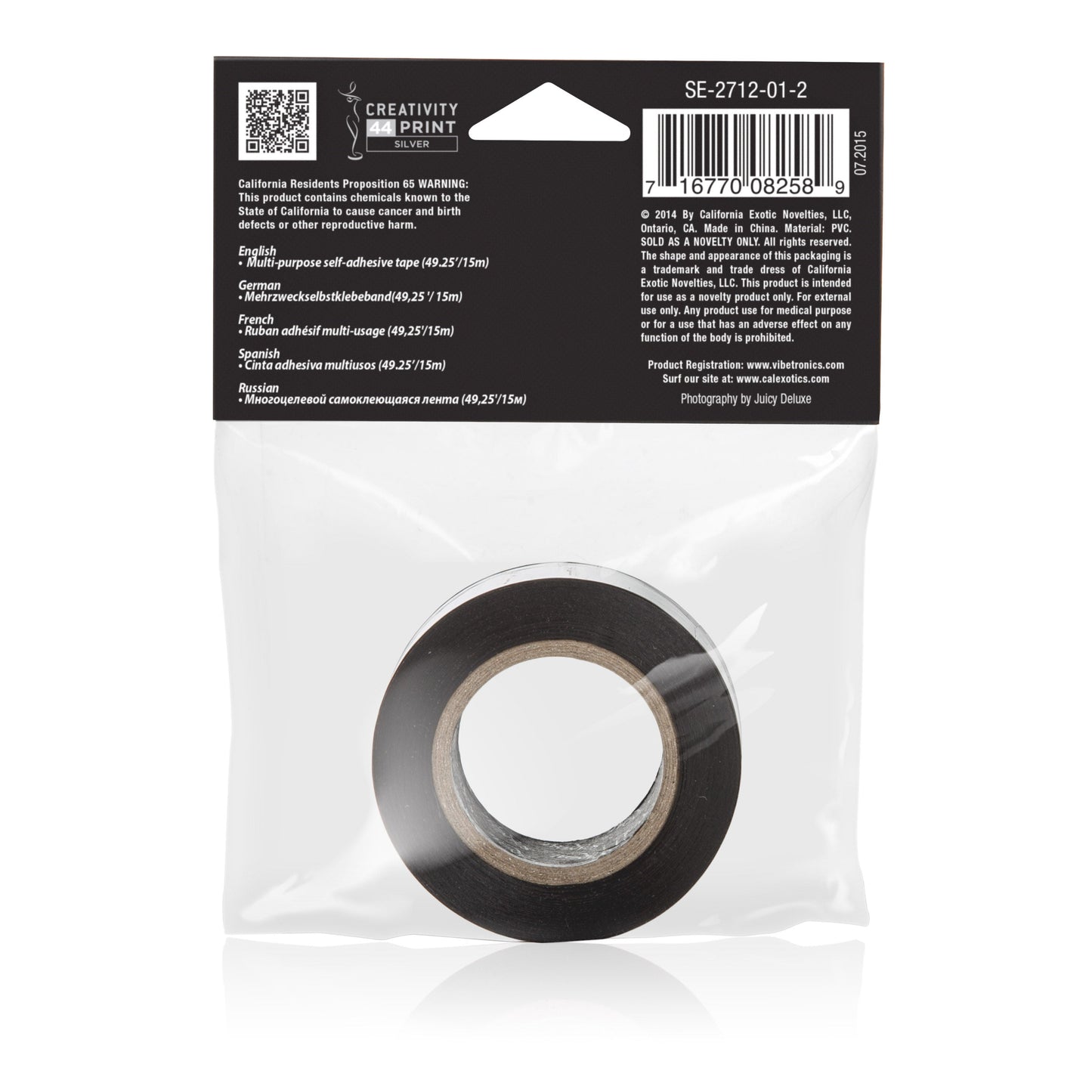 Scandal Lovers Black Bondage Tape 1 Inch Wide PVC Tape > Bondage Gear > Tape - Tophatter Daily Deals