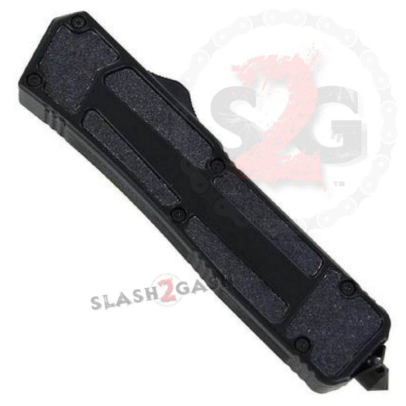 Black Scarab Dual Action OTF Automatic Knife - Tanto Edge Plain Knife-OTF - Tophatter Daily Deals