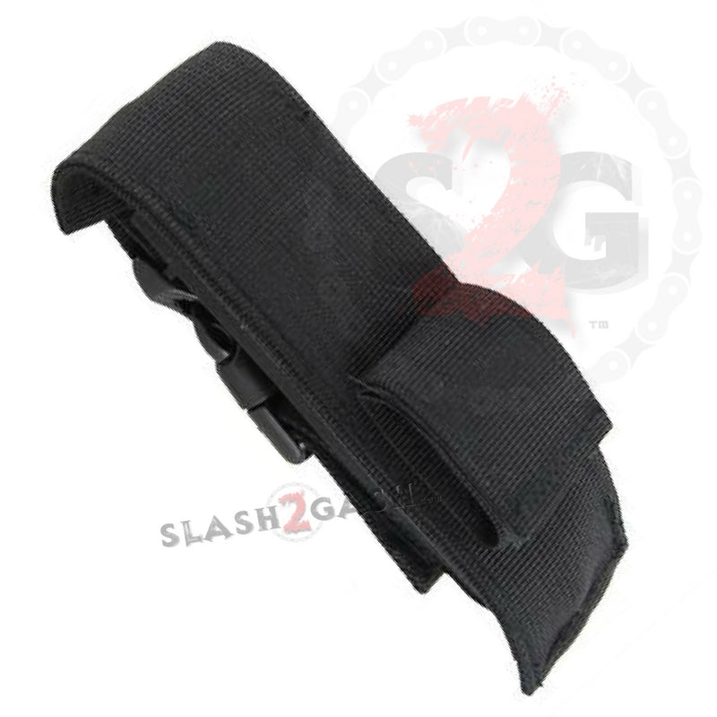 Black Scarab Dual Action OTF Automatic Knife - Tanto Edge Plain Knife-OTF - Tophatter Daily Deals