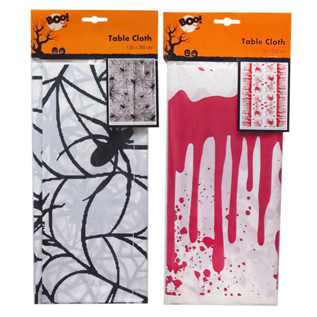 Halloween Table Cloth - Halloween Plastic Tablecloth Party Decoration Table Cover Horror Scene Apparel & Accessories - Tophatter Daily Deals