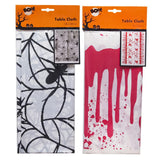 Halloween Table Cloth - Halloween Plastic Tablecloth Party Decoration Table Cover Horror Scene Apparel & Accessories - Tophatter Daily Deals