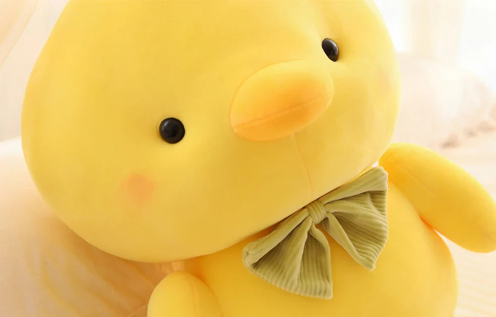 Yellow Chick Chicken Plush Green Bowtie Animals - Tophatter Daily Deals