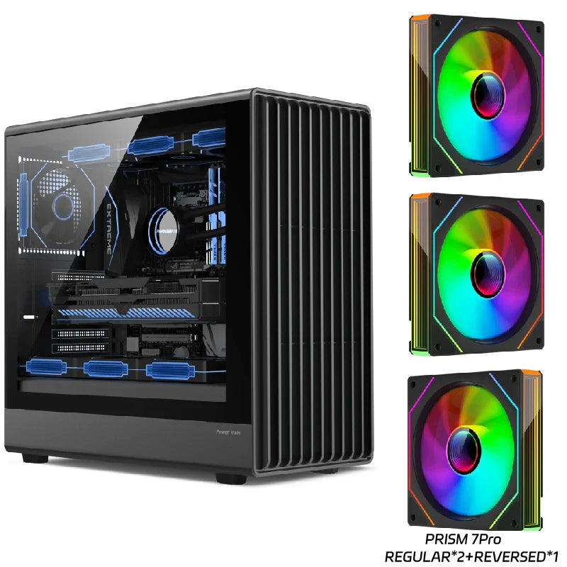 PC Case Glass Side ATX M ATX ITX Support 360mm Radiator G3 7Prox3 - Tophatter Daily Deals