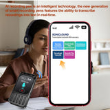 AI Voice Recorder Bluetooth Touchscreen 79H Battery 1200mAh - Tophatter Daily Deals