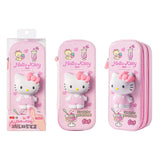Sanrio Zipped Pencil Case Kawaii Hello Kitty Cinnamoroll My Melody Hello Kitty Anime - Tophatter Daily Deals