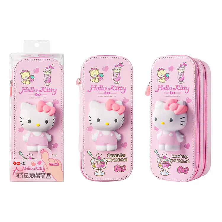 Sanrio Zipped Pencil Case Kawaii Hello Kitty Cinnamoroll My Melody Hello Kitty Anime - Tophatter Daily Deals
