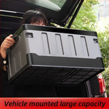Foldable Camping Storage Box Waterproof Black Camp Furniture - Tophatter Daily Deals