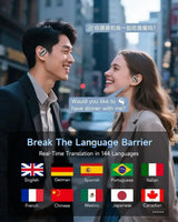 AI Translation Earbuds Real Time Translator Travel 2025 - Tophatter Daily Deals