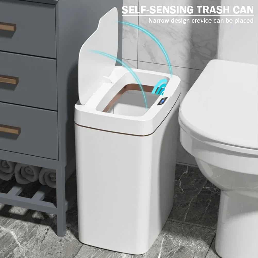 Smart Sensor Trash Can 15L 18L Touchless Quiet Waterproof - Tophatter Daily Deals