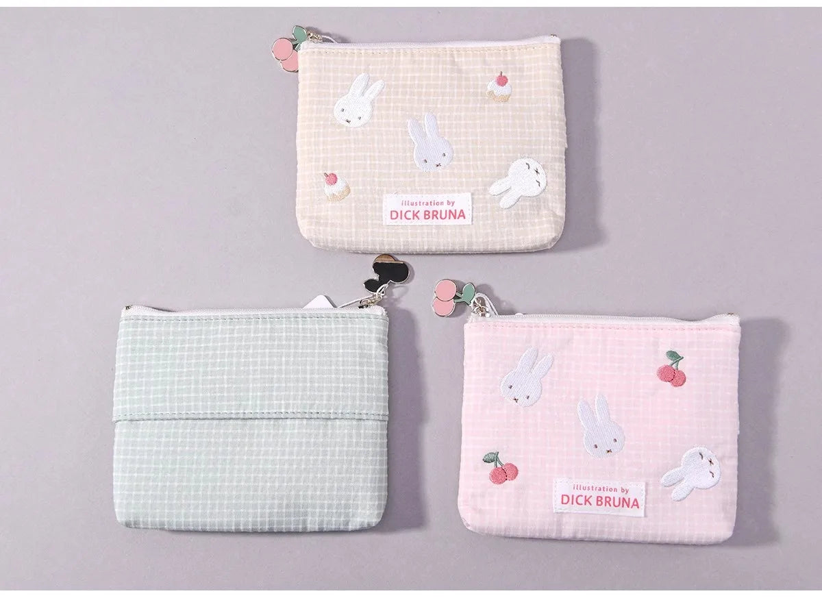 Miffy Embroidered Zipped Makeup Bag Animals - Tophatter Daily Deals