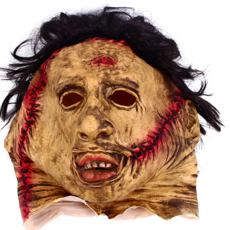 Halloween Mask Latex Chainsaw Horror Costume Mask Scary - Tophatter Daily Deals