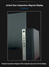Mini ITX HTPC Case 1U PSU Support Mesh Compact Home Theater - Tophatter Daily Deals