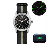 Military Quartz Field Watch 37mm Sapphire Fall 2025 Black1 - Tophatter Daily Deals