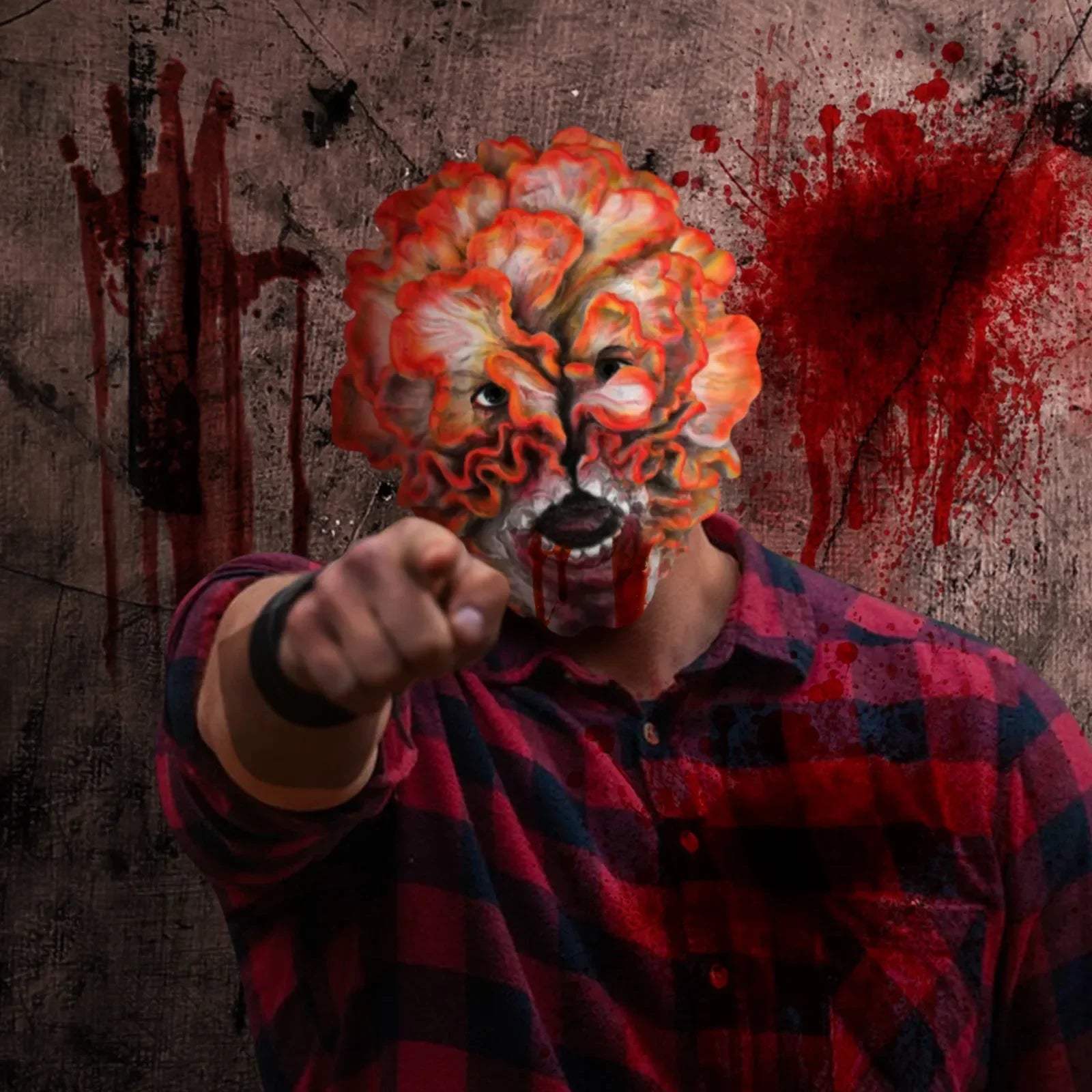 Halloween Mask Latex Clicker Cosplay Full Face Monster 2025 - Tophatter Daily Deals