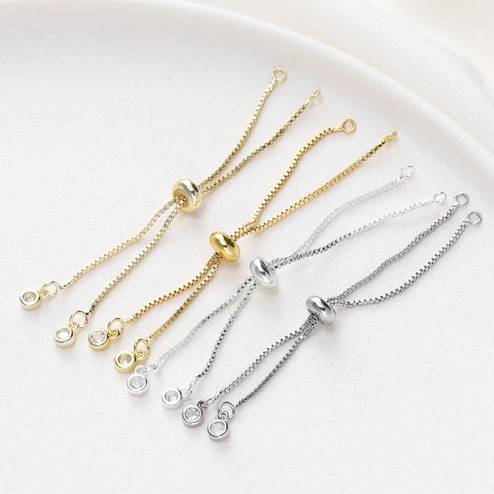 Adjustable Slider Chains For DIY Bracelet Making Accessories - Tophatter Daily Deals