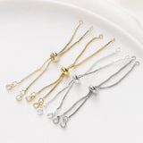 Adjustable Slider Chains For DIY Bracelet Making Accessories - Tophatter Daily Deals