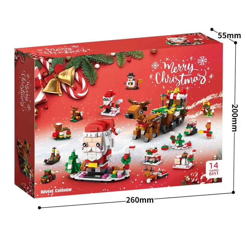 Christmas Building Blocks Advent Calendar DIY Kit Kids - Tophatter Daily Deals