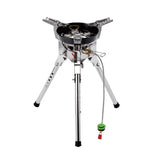 8400W Foldable Gas Camping Stove Silver Camp Cooking - Tophatter Daily Deals