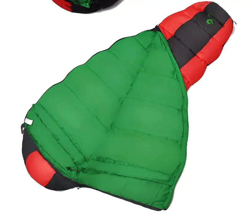 Thickened Four-Hole Cotton Sleeping Bag Red Sleeping Bags - Tophatter Daily Deals