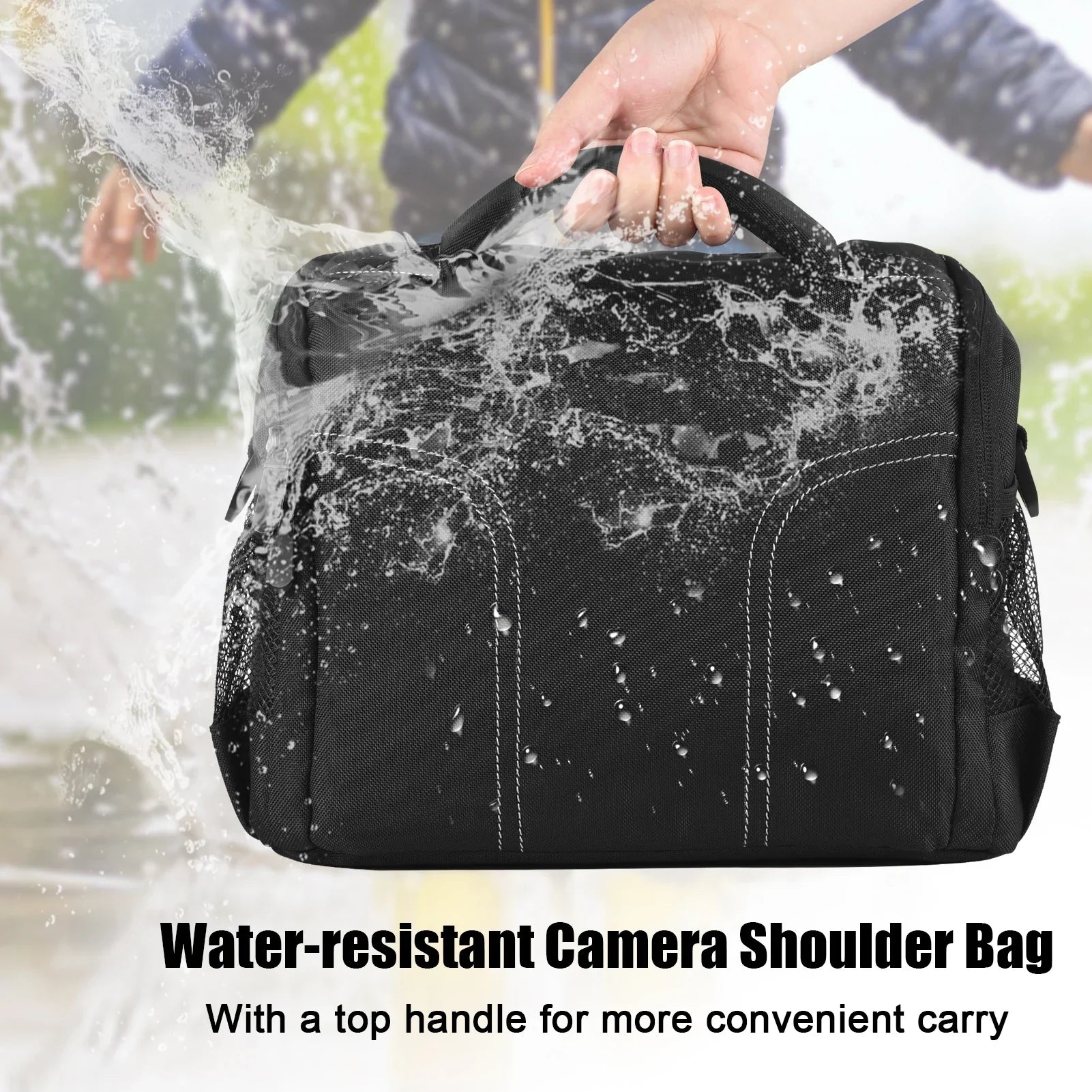 Camera Shoulder Bag Travel Case Black Camera Bags & Cases - Tophatter Daily Deals