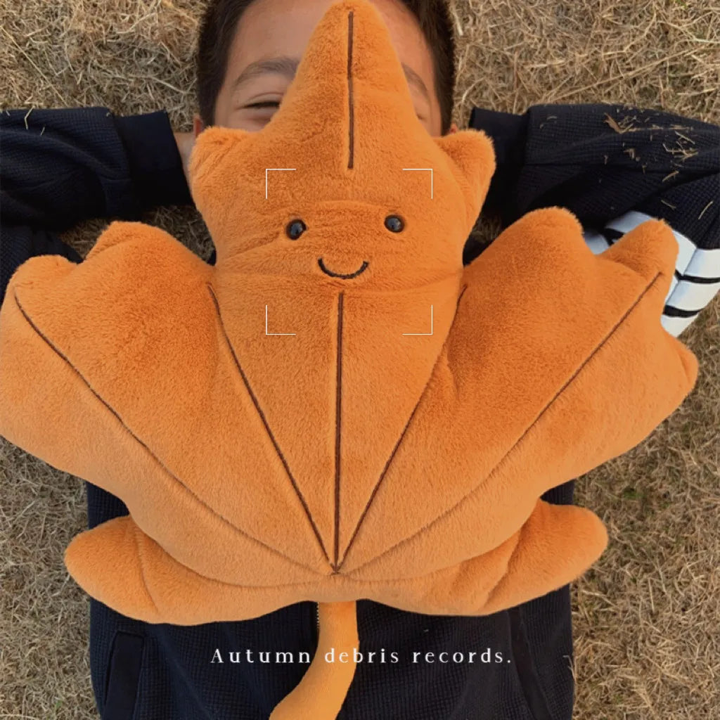Gingko Maple Leaf Green Autumn Plush Toy Flowers - Tophatter Daily Deals