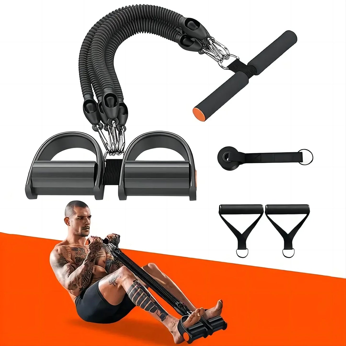 Pedal Tension Rope Puller Black Fitness - Tophatter Daily Deals