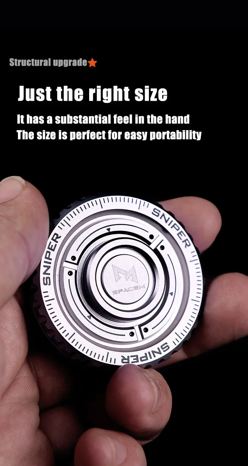 EDC Metal 3in1 Pushing Card Spinner Coin Stress Reliever - Tophatter Daily Deals