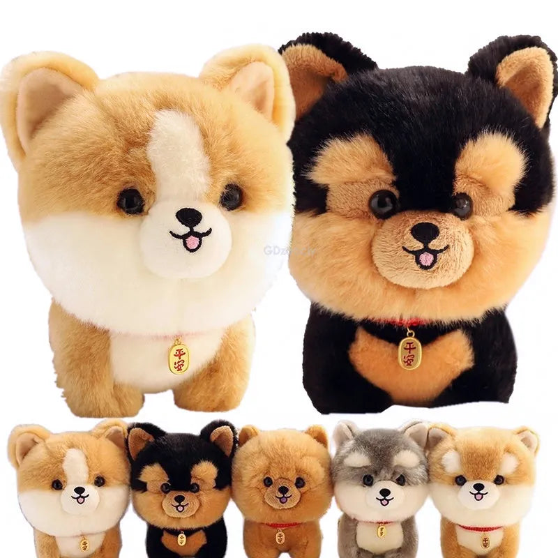 Corgi Dog Plush Toy Stuffed Animal Shiba inu ChowChow Yorkshire Bichon Husky Plush Animals - Tophatter Daily Deals