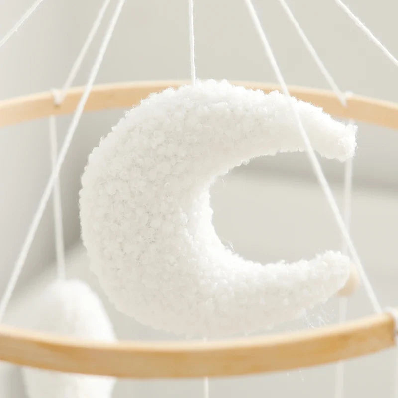 Baby Crib Mobile Wooden Nursery Newborn Sensory Toys - Tophatter Daily Deals