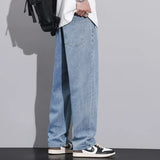 Stretchy Men Wide Leg Jeans - Drawstring Waist, Denim - Tophatter Daily Deals