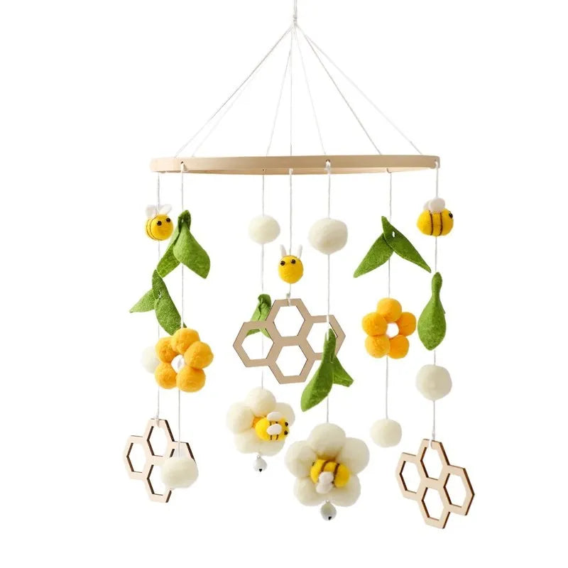 Wooden Baby Mobile With Music Box Newborn Sensory Toys A - Tophatter Daily Deals