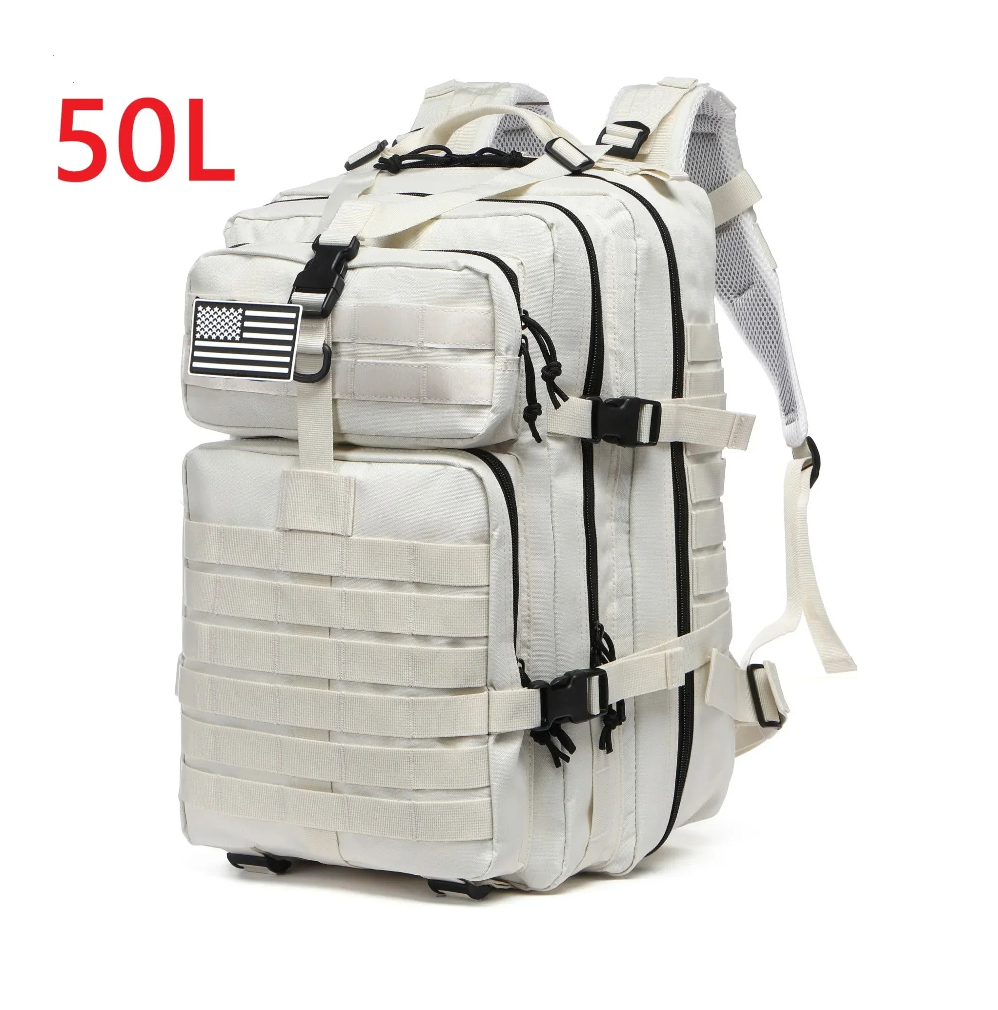 Waterproof Hiking Backpack Outdoor Bag (White) Luggage & Bags > Backpacks > Military Backpacks - Tophatter Daily Deals