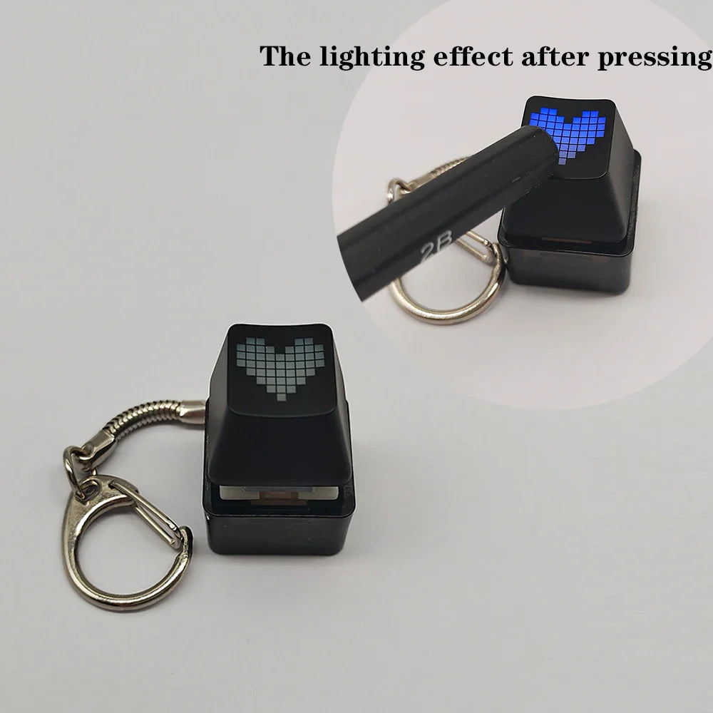 Mechanical Keyboard Keychain RGB Mini Tester Stress Toy - Tophatter Daily Deals