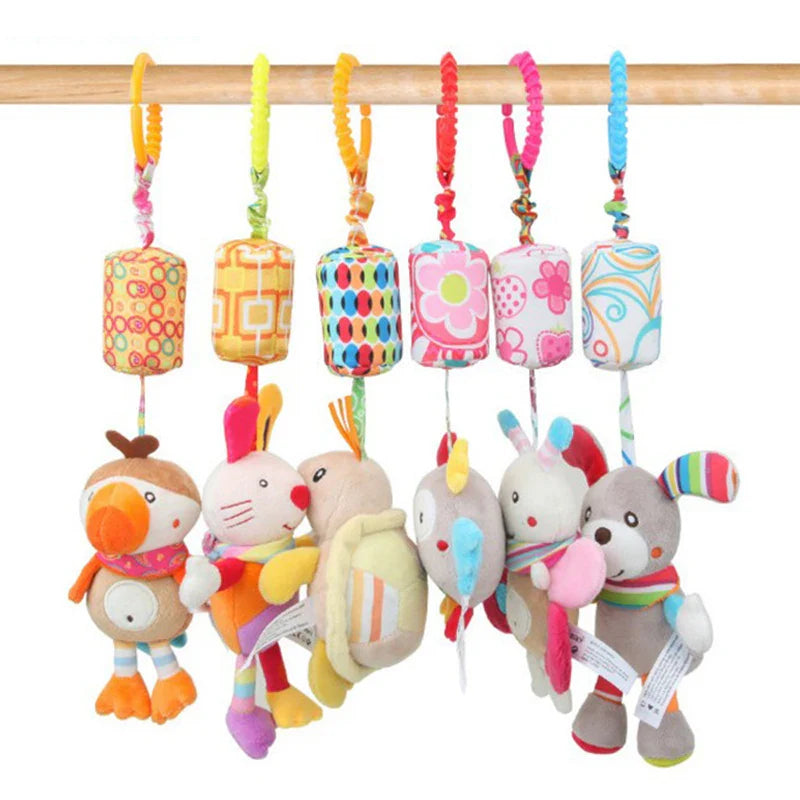 Baby Rattle Hanging Plush Toy Newborn Sensory Toys Gift - Tophatter Daily Deals